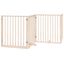 vidaXL Puerta para perros plegable 4 paneles madera de álamo 320 cm, , large indicador imagen numero 6