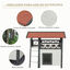 PawHut Casa para Gatos de Madera 77x50x73 cm Caseta para Gatos de 2 Niveles Refugio para Gatos con Techo Asfáltico Escalera y Balcón para Exterior Blanco, , large indicador imagen numero 5