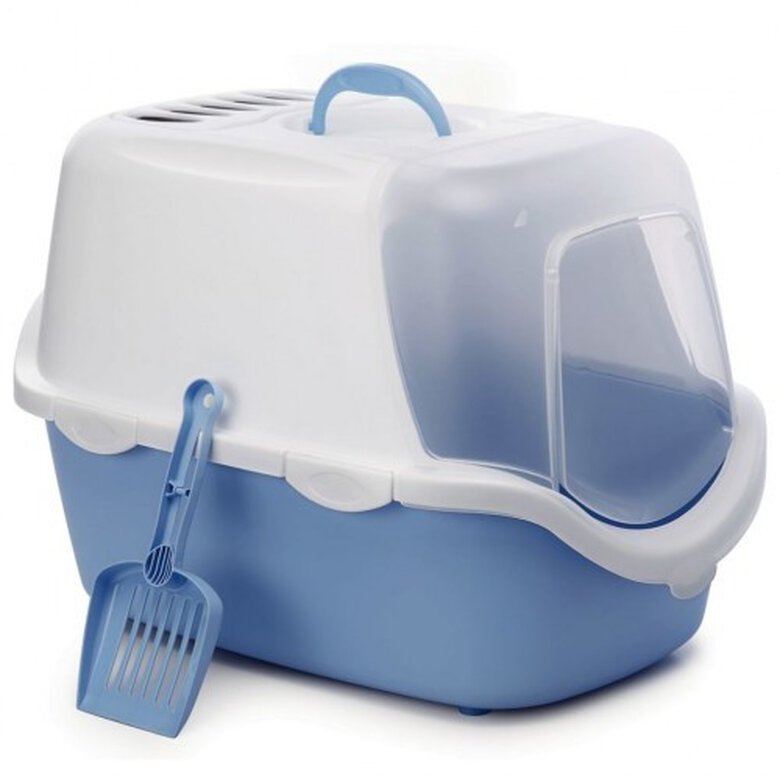 Caja de arena Cathy Easy Clean para gatos color Azul, , large image number null