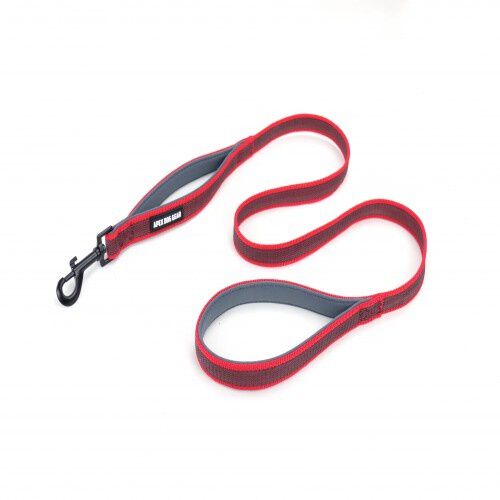 APEX DOG GEAR correa de nylon con doble asa roja para perros, , large Imagen numero 1