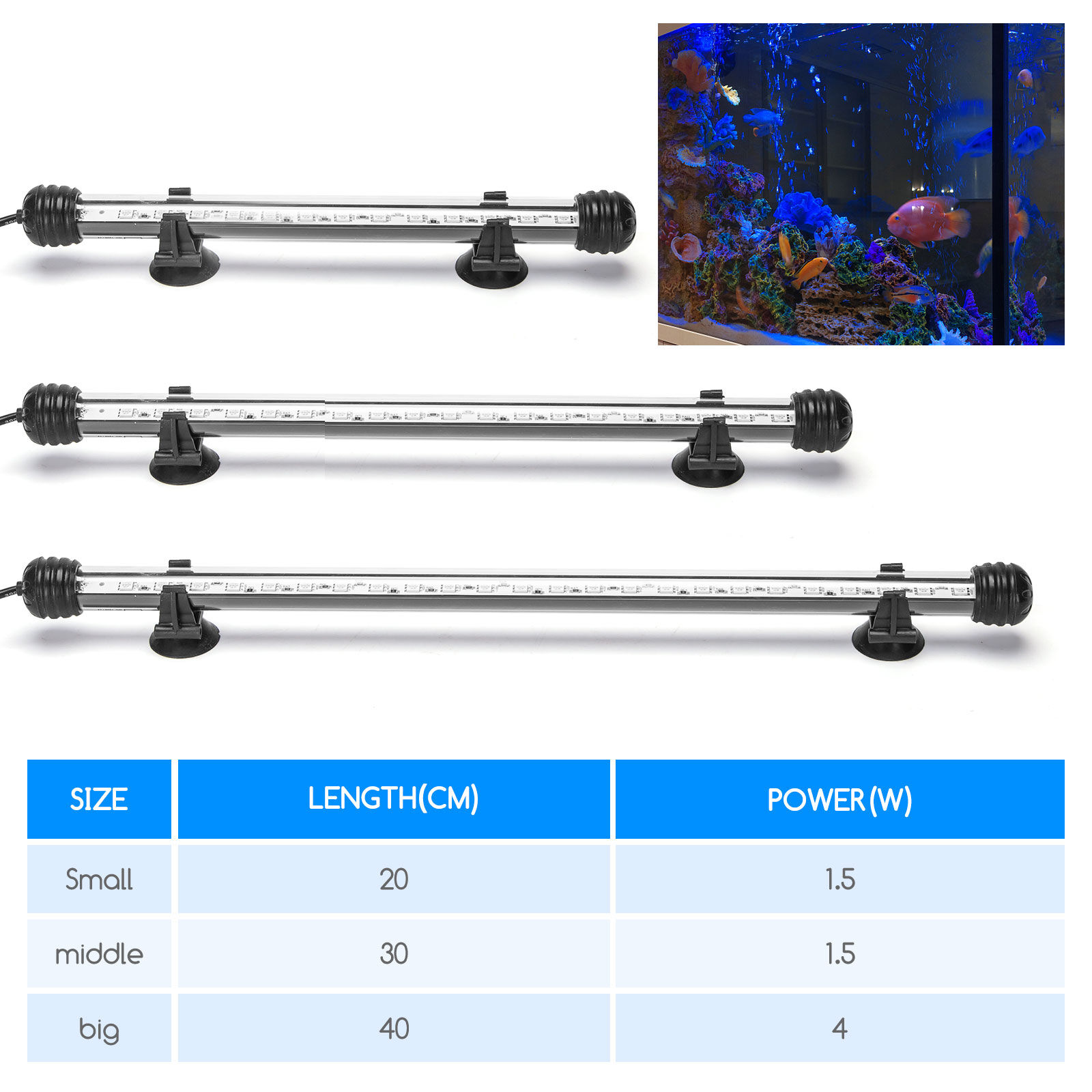 Nobleza Acuario Led Iluminación Con Remoto thumbnail