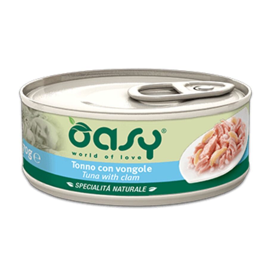 OASY GATO LATA ATUN/ALMEJAS 70G, , large Imagen numero 1