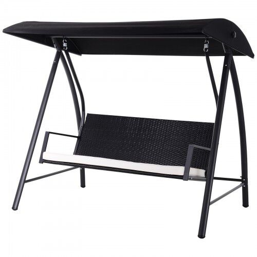 Columpio tipo mecedora Outsunny para jardin color Ratan, , large Imagen numero 2