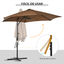 Outsunny Sombrilla de Jardín Café, , large indicador imagen numero 4