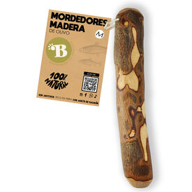 BIMORDISCOS Madera de olivo con Aceite de Salmón para perros Pack 2