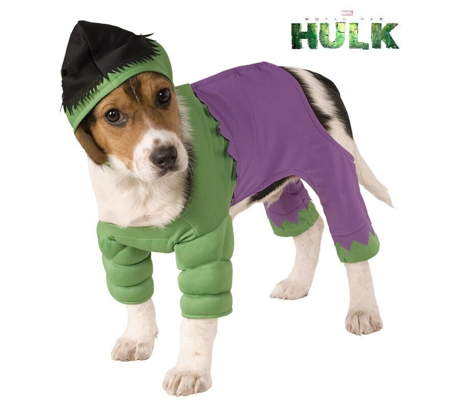 Disfraz de Hulk con gorro para perro, , large Imagen numero 1