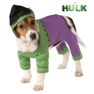 Rubie's Disfraz  Hulk con gorro para perros especial halloween