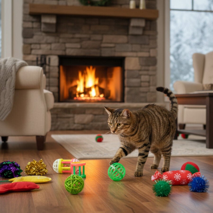 Wonder Christmas Caja de Juguetes Sorpresa Navideños para gatos thumbnail