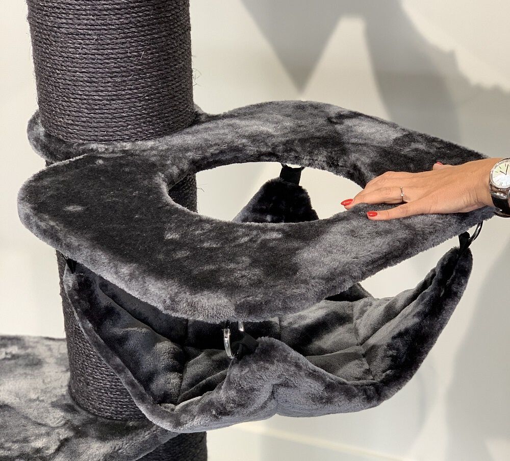 Rascador Maine Coon Tower Crown para gatos color Negro, , large Imagen numero 4