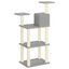 Vidaxl Rascador para gatos con postes de sisal gris claro, , large indicador imagen numero 4