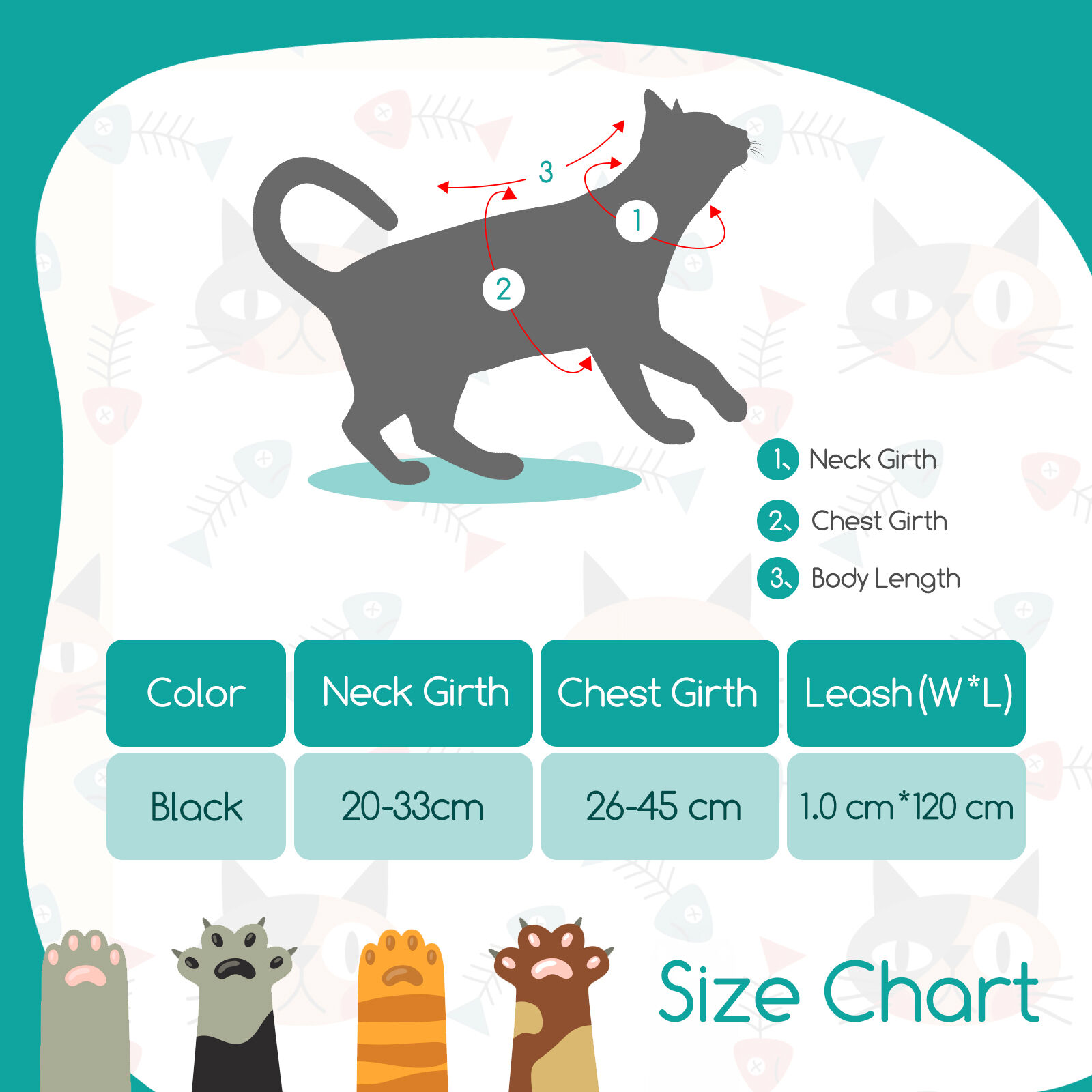 Nobleza Arn&eacute;s para Gatos con Correa, Ajustable Antiescape Seguridad Arn&eacute;s para Gatos y Cachorros, , large Imagen numero 4