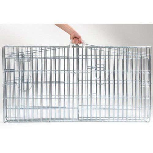 Parque exterior de metal para mascotas color Plateado, , large Imagen numero 3