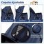 COSTWAY Cochecito para Mascotas, Carrito para Perros Plegable con Ruedas Grandes, Malla Transpirable, Cubierta Impermeable, Portavasos y Cesta, Carro para Perros Peque&ntilde;os y Gatos hasta 15 kg, Azul, , large indicador imagen numero 3
