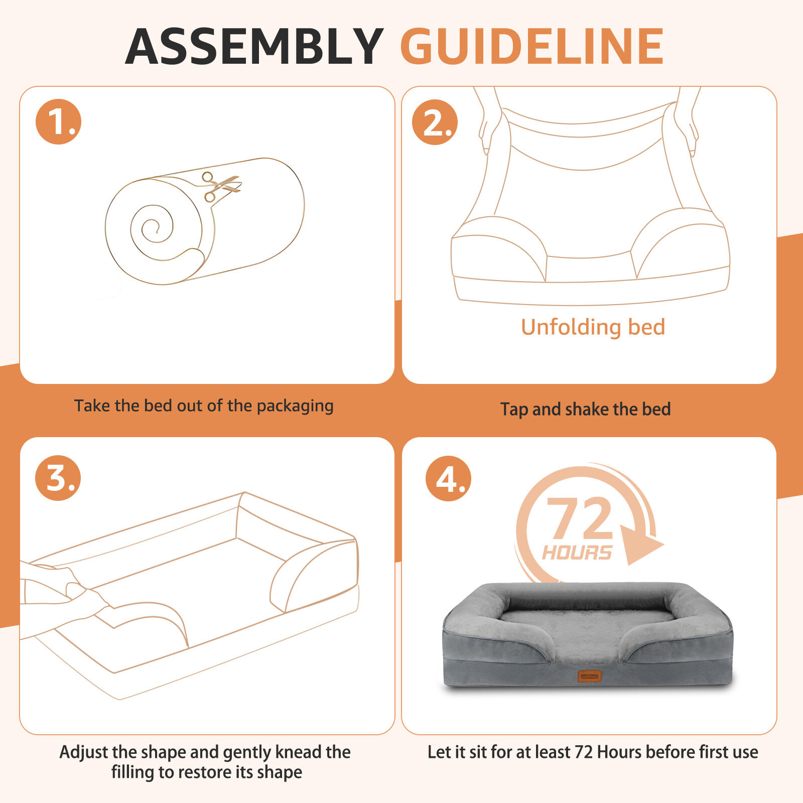 Nobleza Cama Ortopédica gris para Perros thumbnail