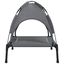 vidaXL Cama para perros con dosel antracita tela oxford y acero, , large indicador imagen numero 4
