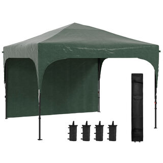 Outsunny Carpa Plegable Verde para jardín