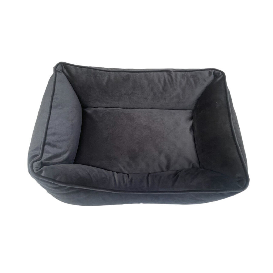Cama para perros extra&iacute;ble de terciopelo azul noche, , large Imagen numero 1