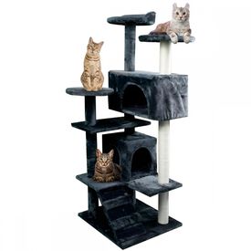 MOBICLINIC Árbol rascador gris para gatos