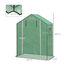 Outsunny Cubierta de Invernadero 140x73x190 cm Cubierta de Repuesto de Invernadero con Ventana Puerta con Cremallera Anti-UV Protección de Plantas para Jardín Verde, , large indicador imagen numero 3