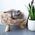 Cama afelpada District70 Nordic para gatos color Moca, , large image number null