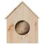 vidaXL Casa para gatos madera maciza pino 41x50x50 cm, , large indicador imagen numero 3
