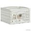 vidaXL Parque para Perros de 4 Paneles 60 x 60 x 38 cm Pl&aacute;stico Blanco, , large indicador imagen numero 3