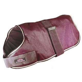Abrigo acolchado impermeable para perros color Granate, Abrigo acolchado impermeable para perros color Granate