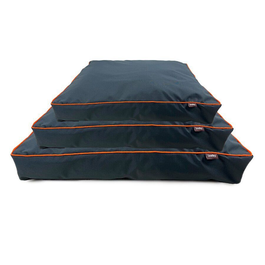 Leeby Colch&oacute;n waterproof Antipelo gris para perros, , large Imagen numero 1