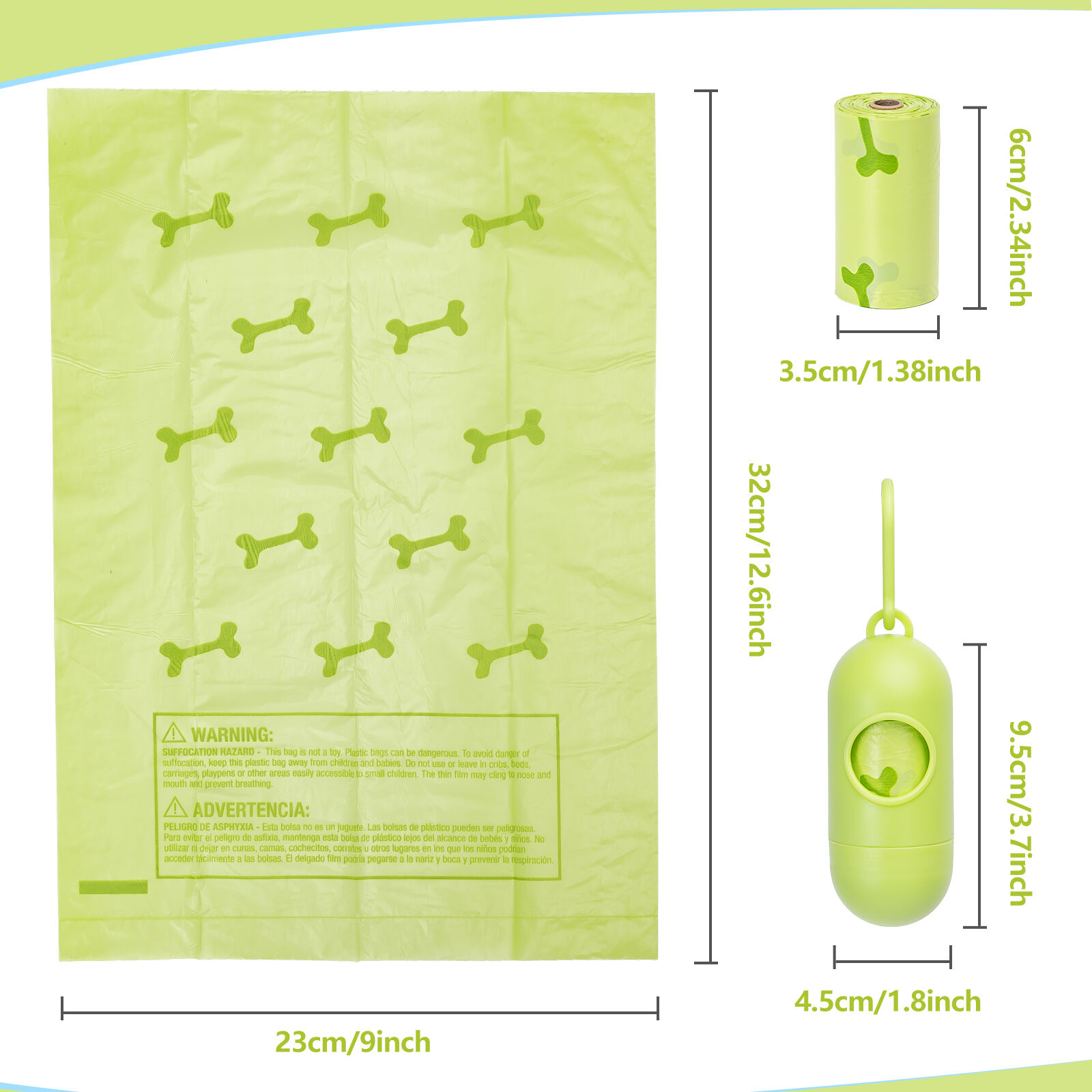 Nobleza Bolsas Biodegradables extragruesas para cacas de perro thumbnail