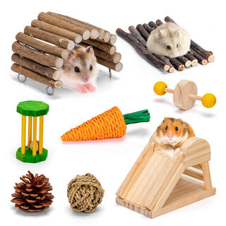 Nobleza Juguetes Para Hámster Madera Para Masticar Gnaw Throw Toss para gatos