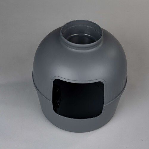 RHRQuality arenero cerrado color gris para gatos, , large Imagen numero 2