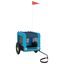 vidaXL Remolque de bicicleta para perros hierro tela Oxford azul negro, , large indicador imagen numero 10