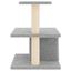 vidaXL Rascador para gatos con postes de sisal gris claro 48 cm, , large indicador imagen numero 3