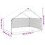 vidaXL Caseta perros exterior con cubierta 2x2x1,5 m acero galvanizado, , large indicador imagen numero 10