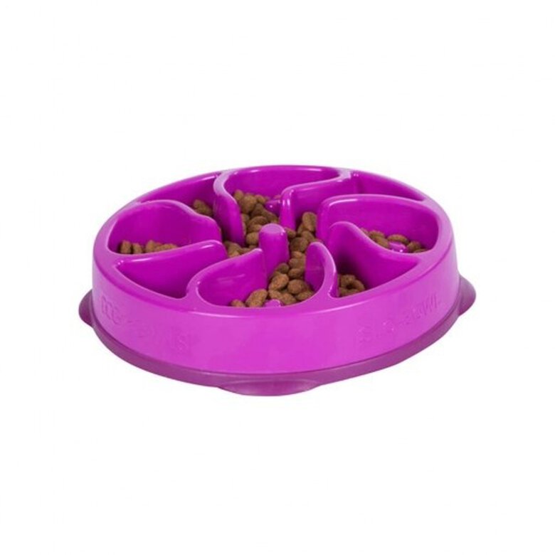 Outward Hound Slo Bowl Mini Comedero Púrpura para perros, , large image number null