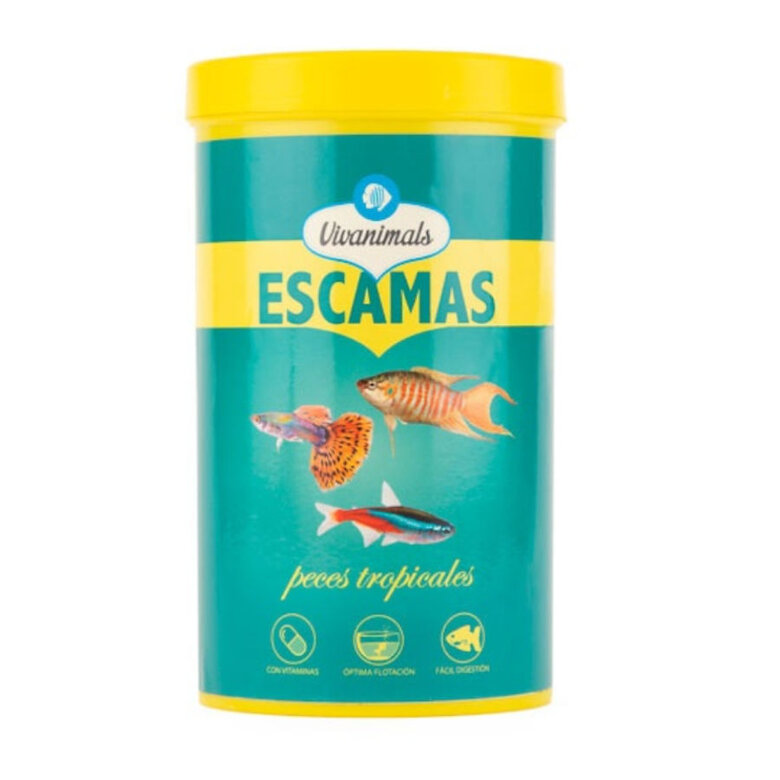 Vivanimals comida en escamas para peces tropicales image number null