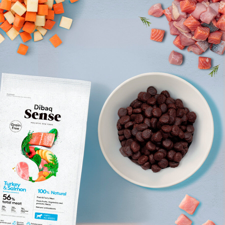 12 Kg Dibaq Sense Pienso Grain Free Salm&oacute;n y Pavo para cachorros, , large Imagen numero 3