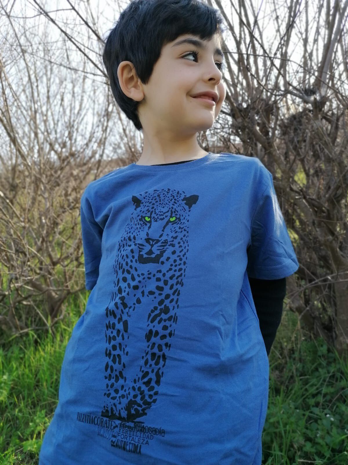 Camiseta niño/a jaguar color Azul thumbnail