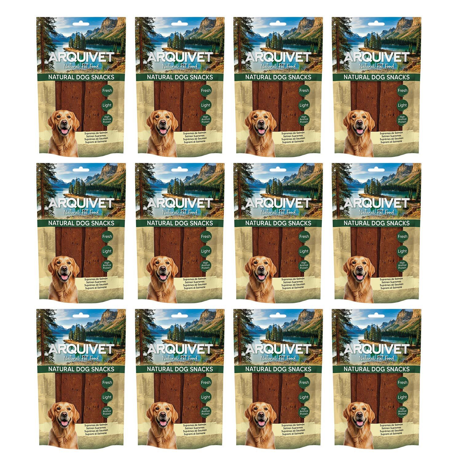Snacks para perro (Pack de 12) - Supremas de salm&oacute;n 100gr, Natural Dog Snacks - Arquivet, , large Imagen numero 3