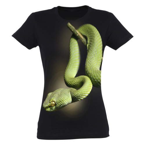 Camiseta Mujer Mamba verde color Negro, , large Imagen numero 1