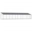 vidaXL Jaula de perros techo y puerta acero galvanizado gris 2x2x2 m, , large indicador imagen numero 5