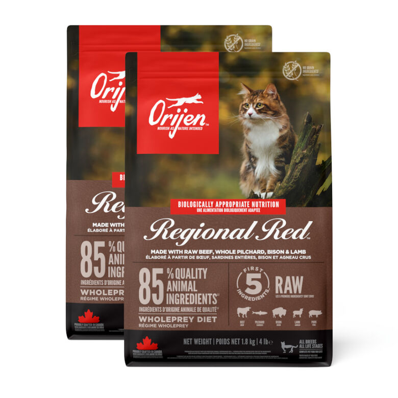 Orijen Regional Red pienso para gatos y gatitos thumbnail