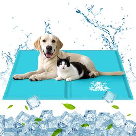 Nobleza Alfombrilla refrescante para Perros Gatos, 140x90cm Manta Rrefrescante para Perro, Cama Refrescante Mascotas Grande, Alfombra de Gel Activada por Presión XXXL