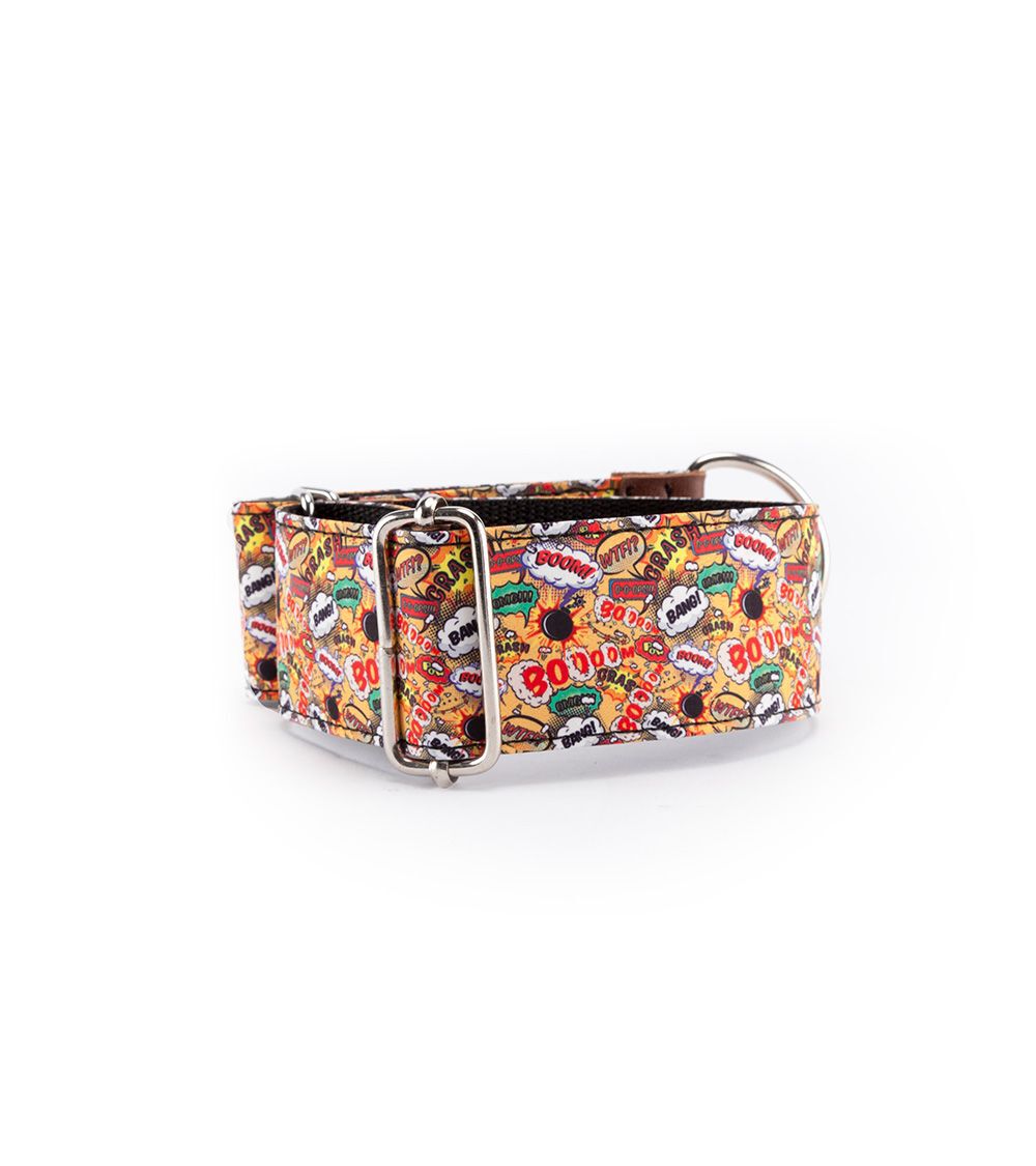 Pamppy galgo speedy c&oacute;mic boom collar regulable amarillo para perros, , large Imagen numero 2