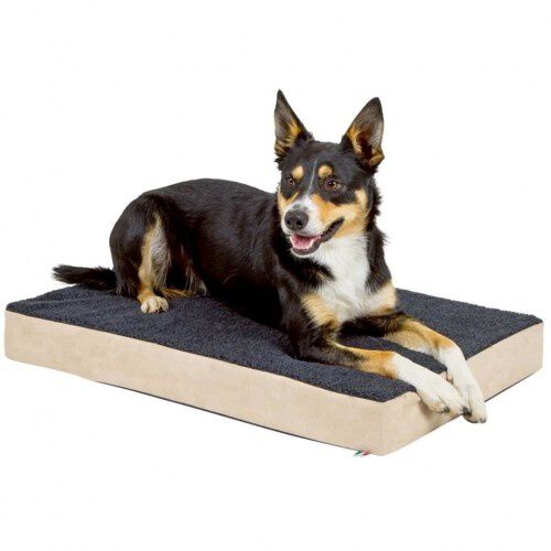 Colch&oacute;n con espuma termoel&aacute;stica para perros color Beige/ Gris, , large Imagen numero 5
