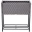 Jardinera rectangular Outsunny para balcón color Gris, , large indicador imagen numero 4