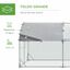 PawHut Gallinero para Exterior Grande Jaula de Acero Galvanizado con Techo de Tela Oxford Corral y Cerradura para 12-18 Gallinas Conejos Aves 5,7x2,8x1,97 m Plata, , large indicador imagen numero 4
