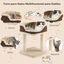 COSTWAY Árbol Rascador Compacto para Gatos, Altura 50 cm, Torre de Sisal Natural Alfombrado con Plataforma Felpa y Poste de Rascado, Torre para Rascar, Relajarse y Dormir (Beige), , large indicador imagen numero 5