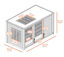 Conejera Nantes con madriguera - Ideal para Conejos y cobayas - para Interior/Exterior - Tres Puertas de Acceso, , large indicador imagen numero 4