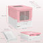 PawHut Arenero para Gatos Rosa y Blanco, , large indicador imagen numero 3